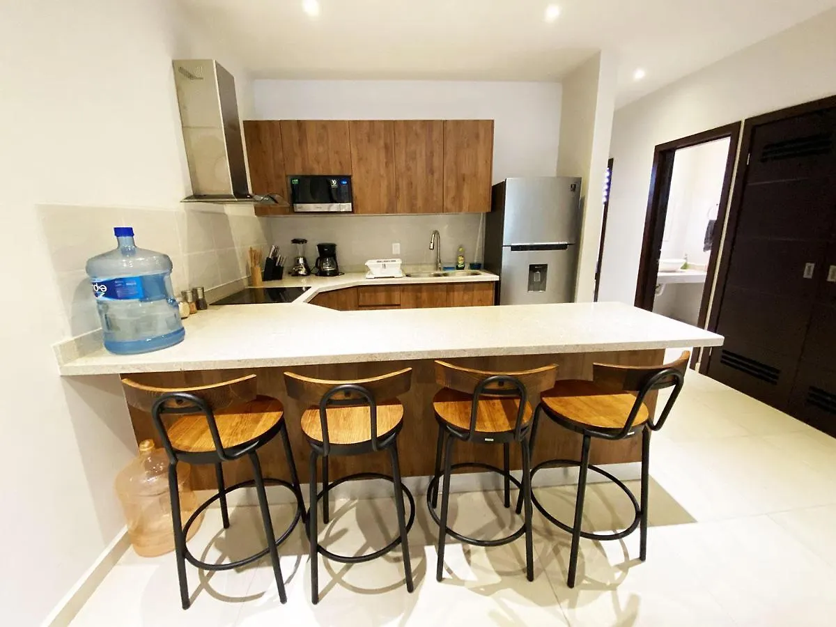 Apartmán Departamento Brisa Tropical En Residencial De Lujo Playa del Carmen
