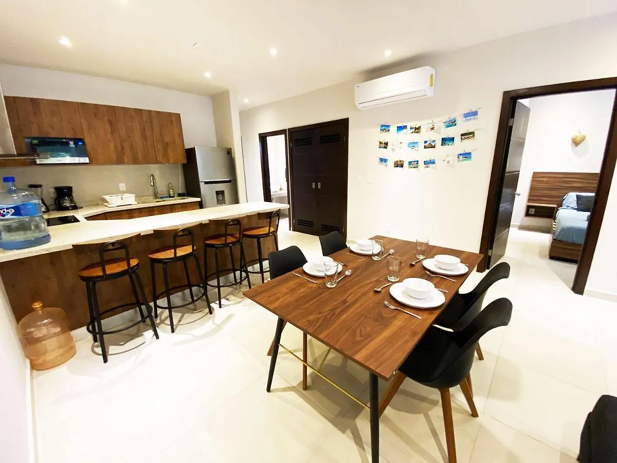 Apartmán Departamento Brisa Tropical En Residencial De Lujo Playa del Carmen