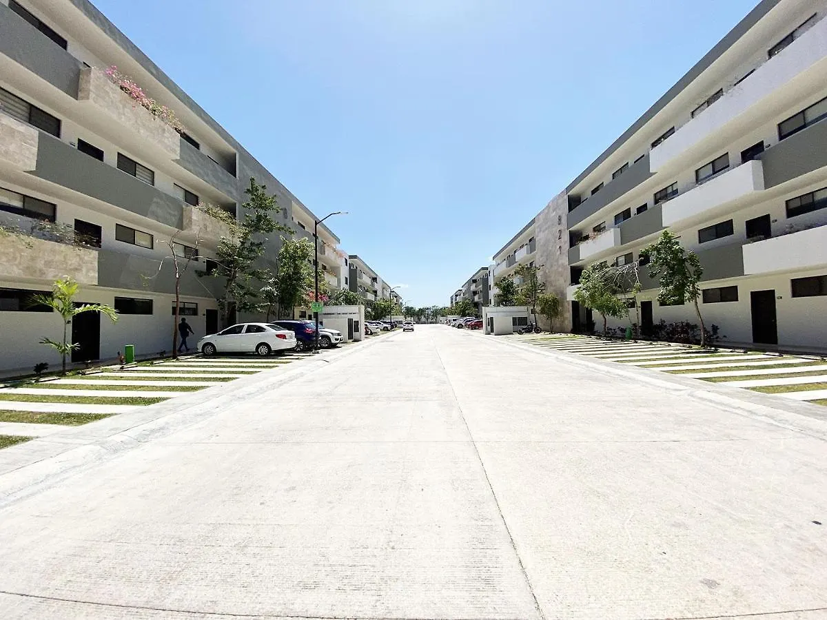 Apartmán Departamento Brisa Tropical En Residencial De Lujo Playa del Carmen